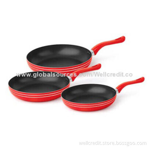 High-quality 3pcs aluminum frying pan